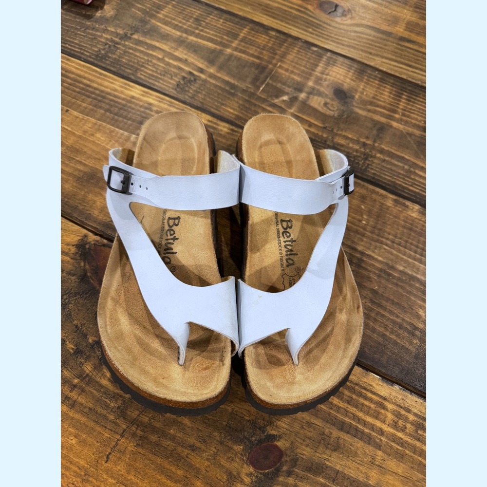 Betula by Birkenstock Sandals Light Blue Thong Buckle Slides Size 40 L9 M7